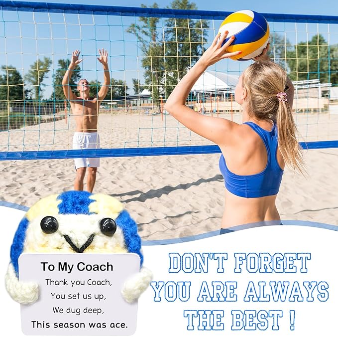 Handmade Collectible Volleyball - Thank You Gift for Coach,Volleyball Coach Appreciation Gift,Team Gifts from Players,InspirationalSports Decor & Memory Keepsake for Volleyballs Lovers