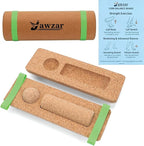 Premium Cork Balance Board – Foot Strengthener & Ankle Stability Trainer for Mobility Support, Fall Prevention & Physical Therapy | Natural Cork Foot Function Trainer for Balance, Rehab & Daily Wellness