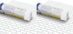 Fadeless Bulletin Board Paper, Fade-Resistant Paper for Classroom Decor, 48” x 12’, White Subway Tile, 1 Roll (Pack of 2)