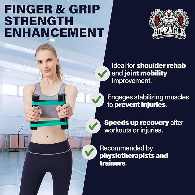Rip Stick Workout Equipment - Adjustable Resistance Bands, Portable Upper Body Exercise Tool for Shoulder, Joint Rehab, Core, Muscle Building, Ripstick Home Gym Strength Training Accessories