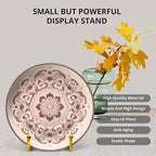 3Inch 3Pack Metal Decorative Plate Stand - Gold Picture Holder Stand for Display, Sign, Book, Photo