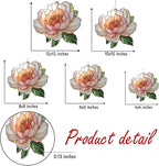 Peony November Birth Month Flower Acrylic Suncatcher, Flower Suncatchers for Window Hangings, Stained Glass Effect Garden Decor, Gift for Mother's Day, Mom, Grandma, Wife, Women
