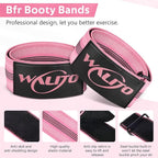 BFR Booty Bands for Women Glutes - Blood Flow Restriction Bands with Weekly Plan for Legs, Butt & Hip Building, Occlusion Bands for Workouts, Best Fabric Bands for Squat Butt & Thigh
