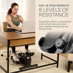 Lifepro Portable Under Desk Elliptical Exercise Machine - Motorized Pedal Exerciser for Home Workouts, Muscle Toning, Energy Boost - Mini Foot & Leg Exerciser with Fitness App