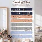 Cork Board for Walls - 8 Pack Felt Pin Board Bar Strips - Self-Adhesive Lightweight Bulletin Board - Cork Board for Office with 40 Push Pins No Damage for Wall
