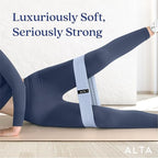 ALTA Booty Bands for Women - Premium Non-Slip Fabric Resistance Bands for Working Out - Cloth Resistance Bands for Legs, Fabric Exercise Bands, Leg Bands for Working Out Women, Looped Hip Bands Set