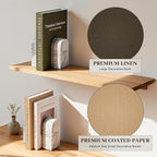 JARLINK Beautiful Decorative Books, Set of 3 Stackable Fake Books for Coffee Table, Shelf & Mantel Decor - Modern Home Decor W/Hidden Storage for Photos, Keepsakes & Living Room Styling, Olive Green