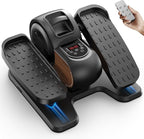 Under Desk Elliptical Exercise Machine, Electric Elliptical for Seniors with 10 Level Adjustable Resistance & Speeds, Quiet Portable Elliptical Machine with Remote for Home Office