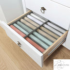 4 Pack Drawer Organizers for Clothing, 7 Grids Foldable Washable Drawer Organizer Clothes, for Folded Clothes, T-shirt, Tank Tops, Camisoles, Underwear, Leggings, Baby Clothes