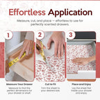Rose Scented Drawer Liners for Dresser Drawers (10 Large Sheets, 19.7" x 14.4") - Non Adhesive Drawer Paper Liner for Bedroom Dresser & Closet Shelves by Linda’s Essentials