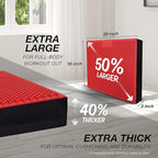 Yes4All Balance Pad, Nonslip TPE Foam Balance Pad with Upgraded Sizes - L, XL, XXL Balance Mat for Fitness, Yoga & Stability Training - Multicolor Options