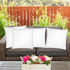 Covers & All Throw Pillow Inserts Only Pack of 4, Durable Soft Square 20 x 20 Inches 65 GSM Non-Woven Fabric with 15D Silicon Fiber Filling, Universal uses for Home Decor Office Indoor Outdoor