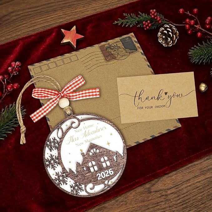 New Home Christmas Ornament 2026, Housewarming Gifts for Owners, Men, Women, First Home Together Ornaments, New Beginning Decor, New Home Owners Gift Ideas, House Warming Gifts New Home