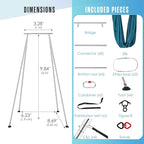 Houseables Aerial Silks, Yoga Swing, Aerial Yoga Hammock, Ariel Silk, Gymnastics Swing, Acrobatics Equipment, For Home, Indoor, Outdoor, Arial Setup, Rig, Sling, Portable