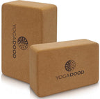 Cork Yoga Blocks + Yoga Towels Bundle - 2 Natural Cork Yoga Blocks & 2 Super-Absorbent Non-Slip Towels - Eco-Friendly, Durable & Supportive Set for Hot Yoga, Pilates, Meditation & Home Workouts