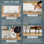Vacuum Mattress Bag for Memory Foam and Latex - Sealed for Easy Movement, Transport and Storage (Queen/Full/Full-XL)