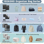 Vacuum Bags for Travel, Professional IP67 Reusable Vacuum Compression Bags for Travel Suitcases and Backpack, Durable Space Saver Bag (2 PACK, No Pump)