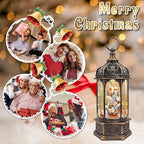 Musical Christmas Snow Globe, Large Santa Snow Globes Village Christmas Lantern, 6-Hour Timer Music Box, Christmastree Snow Mountain Decor Gift
