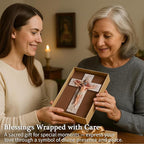 Rlcvecv Crucifix Wall Cross,Jesus Wall Art Cross Decor Catholic Gifts,Religious Crosses for Home Decor