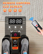 Under Desk Elliptical Machine, Electric Leg Exerciser as Seen on TV for Senior, Quiet Portable Seated Pedal Exerciser Machine with Remote Control, 12 Adjustable Speeds for Home Office