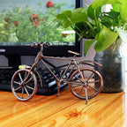 Tipmant Antique Vintage Bicycle Retro Iron Bike Model Office Home Décor Accents Room Desk Decoration Ornaments Handmade Handcrafts