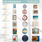 DIDUDIDU Plate Holder Easel Display Stand - Metal Plate Stands for Display - Tabletop Picture Stand - Gold Iron Easels for Display Pictures | Photo Frames | Book | Decorative Plates | Plaque