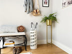 Mango Steam Round Cat Spiral Umbrella Stand 22" Tall, White