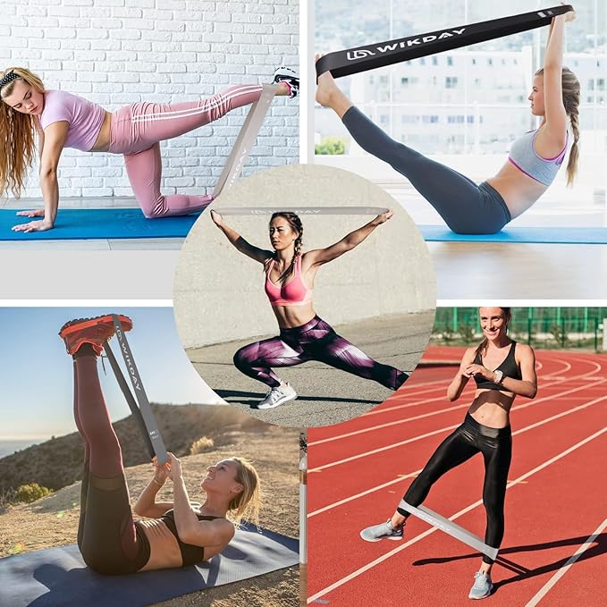 Exercise Resistance Bands with Handles for Working Out, 150/200/250/300 Lbs Workout Bands Set with Door Anchor for Physical Therapy, Yoga, Pilates