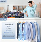 2PC Tie Rack Hanger for Closet Fitnice Upgraded Non Slip Tie Holder Organizer Space Saving with 20 Foldable Hooks Wooden Belt Hanger for Tank Tops Bras Cami Scarves