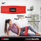Heavy Resistance Bands - Hip Bands for Working Out, Premium Exercise Bands Resistance, Durable Resistance Bands for Strength, Flexibility & Glute Workouts