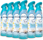 Febreze New & Improved Air Mist Bora Bora Waters, Air Freshener, Home and Kitchen Essentials, Odor Fighting Room Spray (Pack of 6)