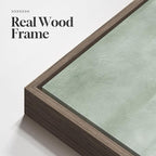 Large Framed Green Abstract Wall Art, Modern Minimalist Sage Green Canvas Prints Artwork for Walls, Contemporary Square Pictures for Living Room Bedroom Dining Room Hallway Office Wall Decor, 36x36 In