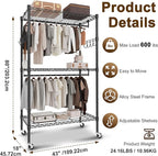Whitmor Modern Industrial Wardrobe