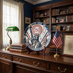 250th Anniversary Decorative Plates 8 Inch Liberty Patriotic Decorations Commemorative Plates with Stand Independence Day 4th of July Semiquincentennial Decor