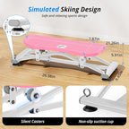 Balance Board with Resistance Bands, Versatile Rocking Stepper, Ski Machine & Wobble Board Featuring LCD Monitor, 330 lbs High-Capacity Side Steppers for Exercise at Home
