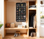 Bloss Hanging Jewelry Organizer and storage for Closet With 80 Pockets,Earring Organizer Hanging Holder Storage for Women Gift,Jewelry Organizer for Closet, Wall, Door-Black
