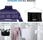 Fayleeko Wire Coat Hangers - 17.7 Inch Heavy Duty Stainless Steel Hangers (50 Pack)