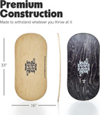 The Indo Board “Rocker” Training Package. Included Balance Board, Roller, and Cushion. Balance Training for Core Strength, Stability & Athletic Performance - Surfing, Skateboarding, Snowboarding. Designed for Progression.