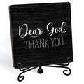 Modern Farmhouse Decor, Home Decor For Living Room, Boho Chic Aesthetic Shelf Decorations, Christian Dear God Sign, Farm House Entryway Tv Stand Fireplace Coffee Table Decoration (03)