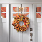 Haute Decor Adapt Adjustable Wreath Hanger, Top & Length Adjustable - Matte Brown - Strong Metal Wreath Holder Hook for Various Door Sizes