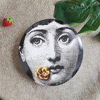 Decorative Plates Handmade Ceramic Ornament for Home&Office Wall Decors (with Hanger) (F4)