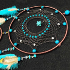 Large Dream Catchers for Bedroom,Dream Catchers for Adults, Dream Catcher Wall Hangings,Boho Dream Catcher Wall Decor Turquoise Handmade Hanging Ornament Home Decoration Party Blessing Festival Gift