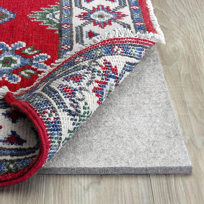 RUGPADUSA - Eco-Plush - 10'x14' - 1/4" Thick - 100% Felt - Premium Cushioned Rug Pad - Available in 3 Thicknesses, Many Custom Sizes