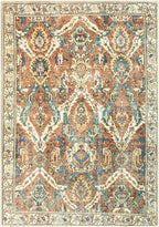 Keen Home Design 10x14 Rug - Machine Washable Area Rug with Non-Slip Backing, Ideal for Living Room, Dining Room, Bedroom - Vintage, Easy Clean, Durable, Low Pile Rug - (9'7" x 14')