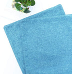 HPUK Linen Throw Pillow Covers Pack of 2, 16x16 Inch Accent Cushion Covers for Living Room, Bedroom, Decorative Solid Color Pillow Covers for Couch, Sofa, Chair, Aqua Blue