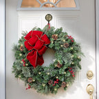 Haute Decor Attract Pinch-Free Magnetic Wreath Hanger (Antique Brass) - 1 Pack - for Metal Doors and Surfaces Around Home, Office, Garage, School
