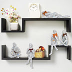 Pulp Reading Women Figurine Decor Thinker Statue Modern Abstract Art Sculpture Resin Collectible Reading Figurines for Living Room Desk Table Bookshelf Shelf Office Desktop Home Decoration (style 4)