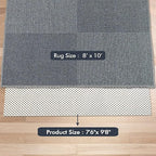 Non Slip Area Rug Pads Non Skid Rug Gripper 8x10 Feet Extra Thick Pad Anti-Slip Carpet Rug Mats for Hardwood Surface Floors, Keep Rugs Safe and in Place (8 x 10 Ft)