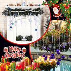 Giegxin 32 Pcs Crystal Christmas Ornaments Crystal Hanging Snowflakes Acrylic Xmas Tree Icicle Drop Decorations with Hooks for Christmas Snow Party Winter(Multicolor)