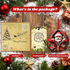 3D Santa Ornaments for Christmas Tree,Christmas Tree Fun Santa Decorations, Resin Funny Holiday Decoration, Christmas Ornaments Hanging Decoration Gift